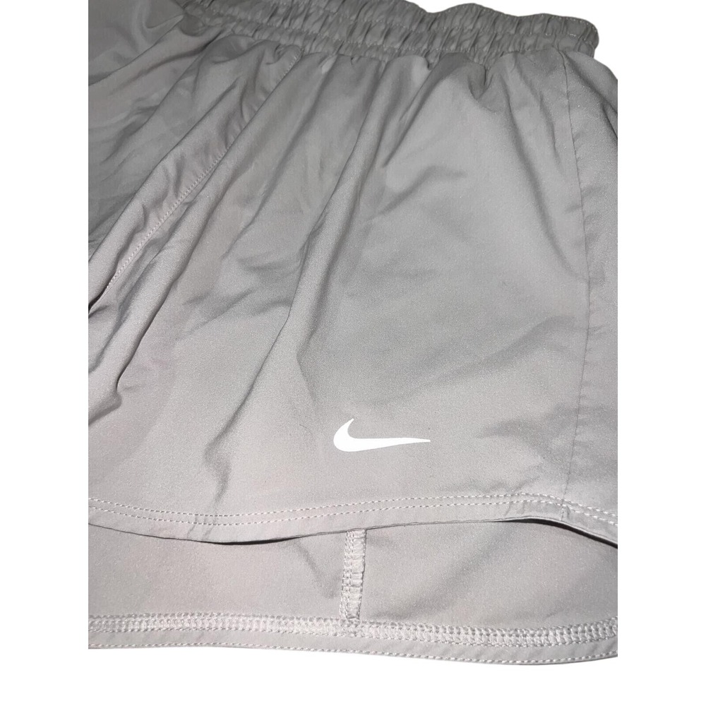 Nike Dri-FIT Running Shorts Womens XS Gray Athletic Gym Training Workout - Picture 4 of 4